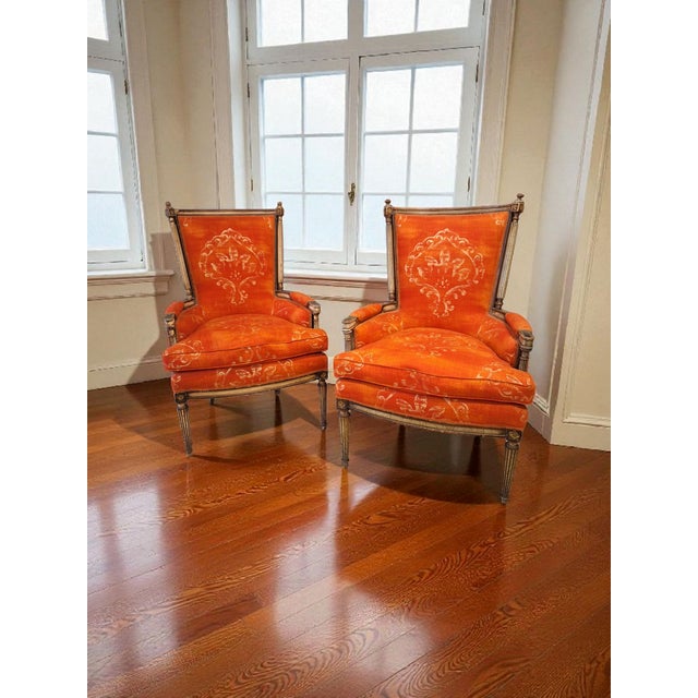 Louis XVI Style Armchairs, Italy, 1960s, Set of 2 For Sale - Image 10 of 11