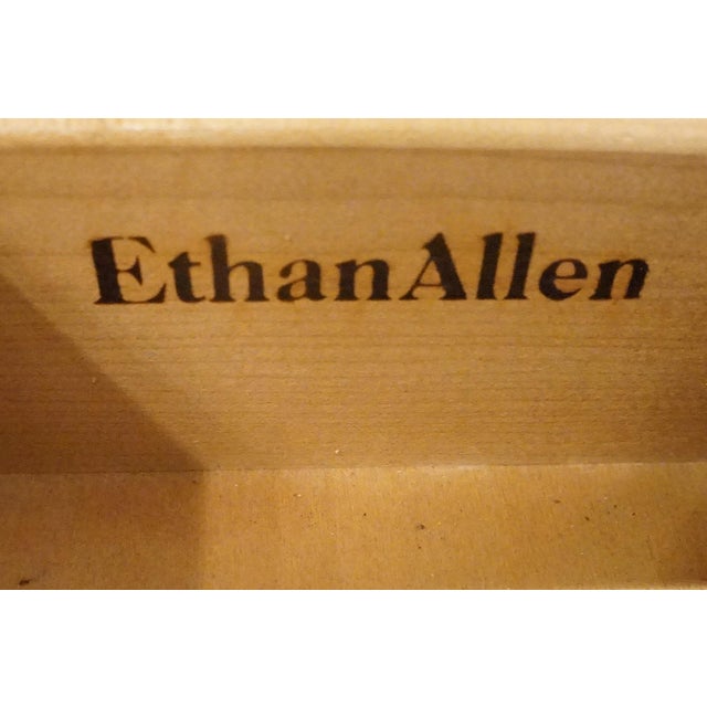 Brown Ethan Allen Heirloom Nutmeg Maple CRP Custom Room Plan 40" Student Writing Desk 10-4550p For Sale - Image 8 of 12