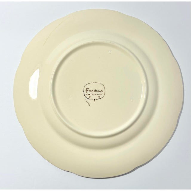 Franciscan China 1970s Franciscan “Apple” Set of 3 Earthenware Luncheon Plates For Sale - Image 4 of 4