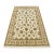 Agra Rug 6'2'' X 9'6'' Cream Wool/Silk Traditional Hand-Knotted Oriental Carpet For Sale