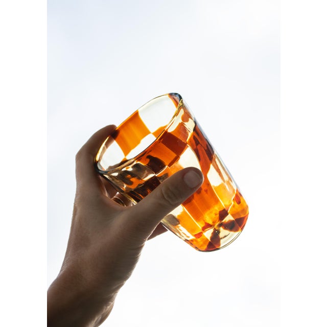 Mid-Century Modern Vintage Glasses by Mariana Iskra, 2004, Set of 2 For Sale - Image 3 of 15