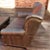 Animal Skin Vintage Royale Usa 'Croc' Wingback Chair & Half, Pillow & Ottoman For Sale - Image 7 of 12
