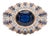 Natural 18k Gold 0.81cts Diamond & 4.67cts Sapphire Ring, New Design For Sale