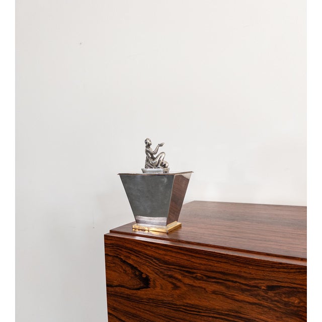 Metal Lidded Box by Oscar Antonsson from Ystad-Metall, 1930s For Sale - Image 7 of 9