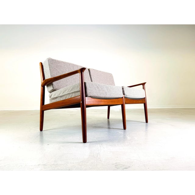 Mid-Century Modern Mid-Century Teak 2-Seater Sofa by Svend Åge Madsen for Glostrup, 1960s For Sale - Image 3 of 8
