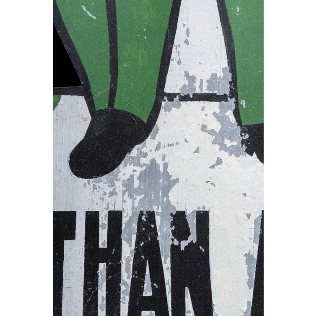 Antique Ethan Allen Clothier Figural Tin Ithaca-Type Advertising Display Sign For Sale In Chicago - Image 6 of 7