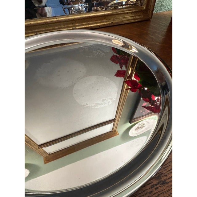 Late 20th Century English Silver Mfg. Corp Silverplate Tea Service on Tray - a Set of 4 Pieces For Sale - Image 10 of 11