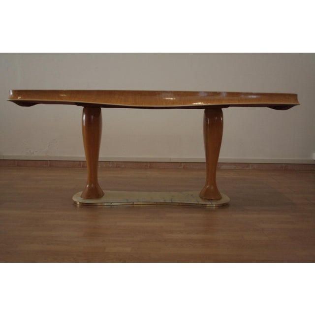 Mid-Century Modern Table in Walnut by Vittorio Dassi, 1950s For Sale - Image 10 of 18