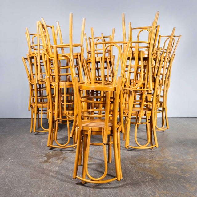 Vintage Bentwood Dining Chairs, 1970s, Set of 4 For Sale - Image 4 of 11