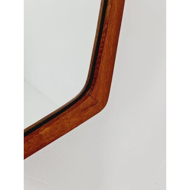 Large Mid-Century Modern Danish Wall-Mounted Mirror, 1960s For Sale - Image 11 of 16