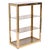 Italian Gilded Brass Bookcase with Glass Shelves by Renato Zevi , 1970s For Sale