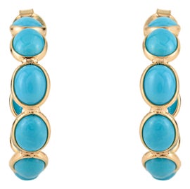 Example of Huggies and Hoop Earrings