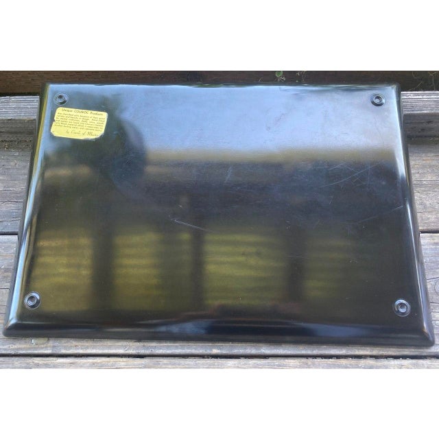 Rare Vintage Couroc of Monterey Sun Face Inlay Serving Tray – Hollywood Regency For Sale In San Francisco - Image 6 of 9