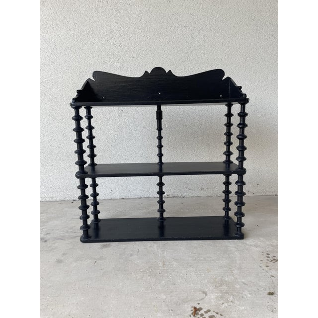 Folk Art Spool Shelf, 1930s For Sale - Image 9 of 13