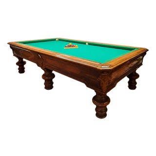 Vintage Pool Table by Milan Cristoforo Pirola, 1940s For Sale