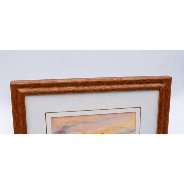 Nautical Pair of Nautical Watercolor Fishing Boat Paintings Signed George D Post For Sale - Image 3 of 15