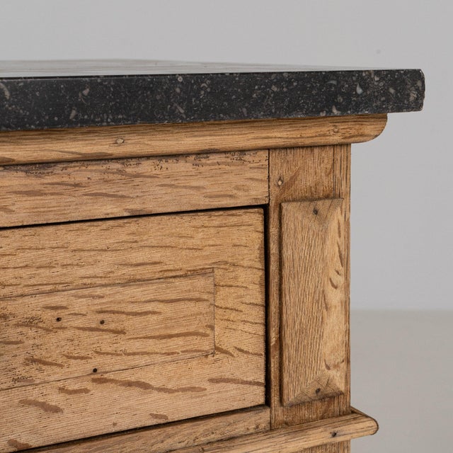 French 19th Century France Tan Wood Pedestal Cabinet For Sale - Image 3 of 10
