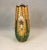 Antique Handcrafted Bohemian Art Glass Green Glass & Gold Gilt Vase With Enamel Flowers For Sale - Image 4 of 11