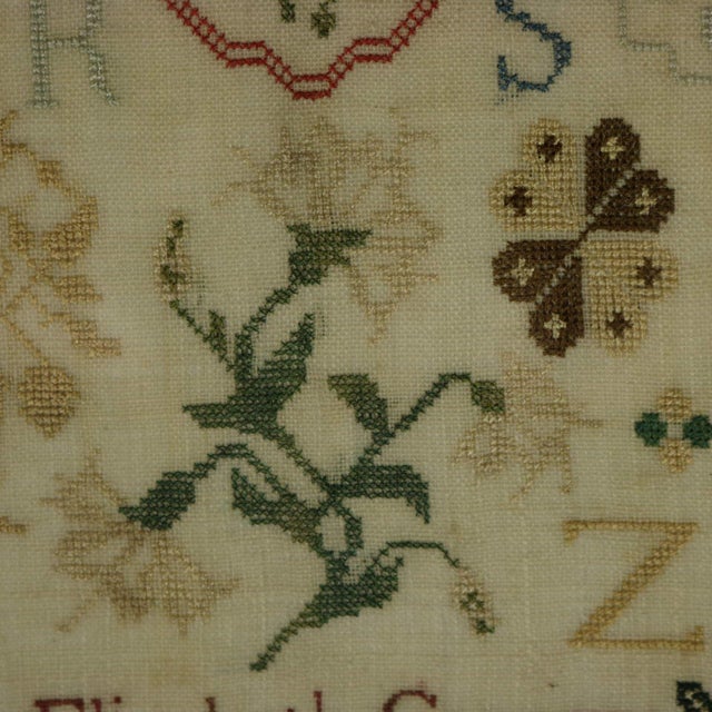 Antique Sampler, 1805, Elizabeth Gregory, Ackworth School For Sale - Image 13 of 18