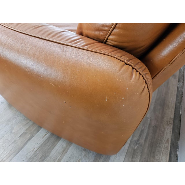 Orange Piumotto Two-Seater Sofa by Arrigo Arrigoni for Busnelli, 1970 For Sale - Image 8 of 18