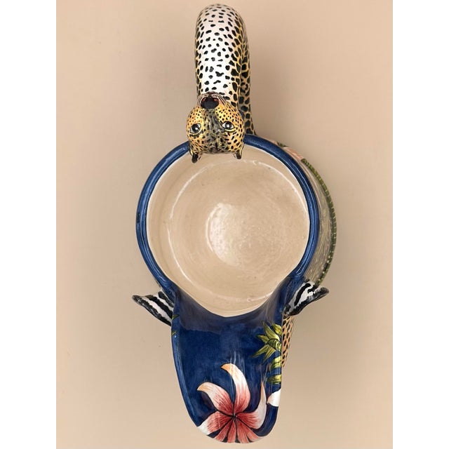 2010s Ardmore Ceramics Leopard Mug, Hand-Painted, Signed Nciswe, South Africa, 2019 For Sale - Image 5 of 7