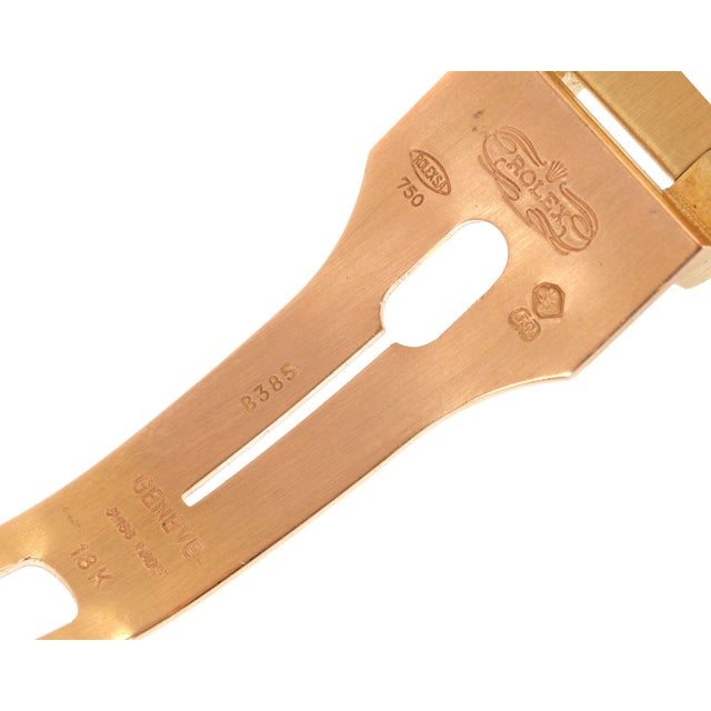 Vintage Rolex Day-Date 18k Gold Watch, Champagne Dial, Circa 1979 For Sale - Image 9 of 14