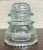 Vintage Hemingray-42 Teal Tinted Glass Insulator For Sale - Image 4 of 6