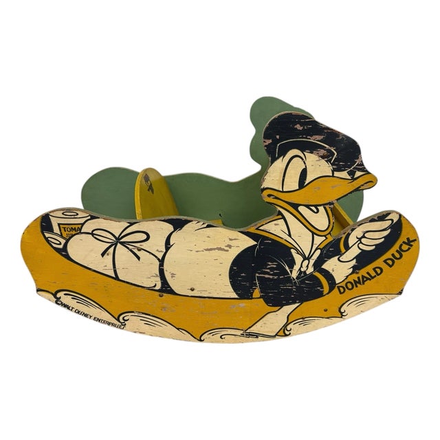 Antique Walt Disney Donald Duck Rocker - Rare! For Sale