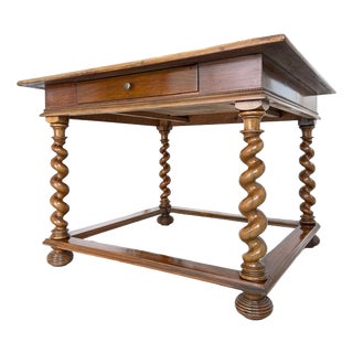 Antique Baroque Refectory Dining Table For Sale