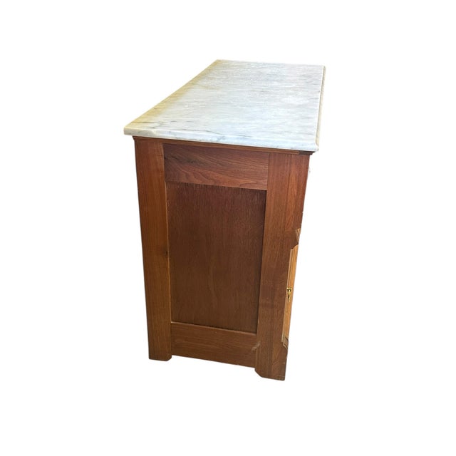 Antique Marble Topped French Provincial Sideboard For Sale - Image 11 of 18