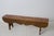 Brown Antique Northern Swedish Country House Bench with Faux Paint For Sale - Image 8 of 10