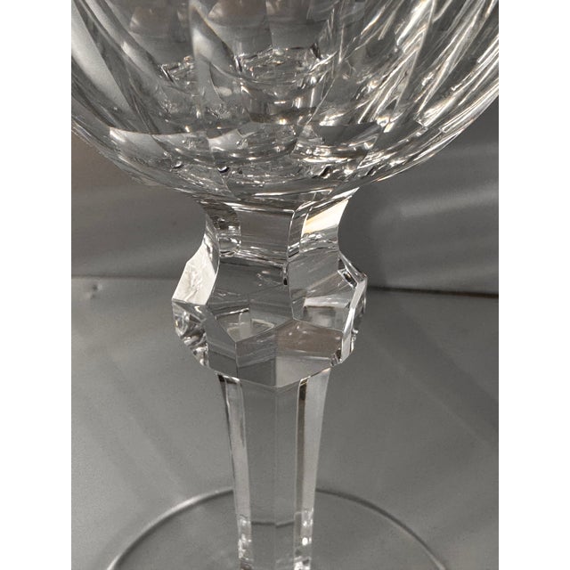 Late 20th Century Waterford Curraghmore Water & Wine Goblets - A Pair For Sale - Image 10 of 13
