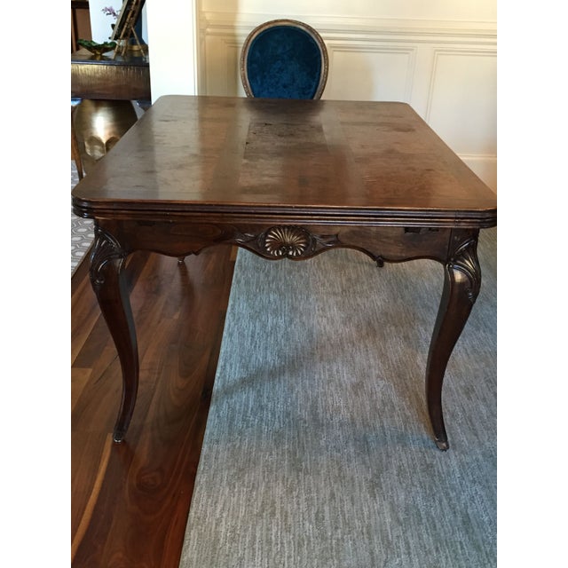 Antique French Louis XV Walnut Dining Table | Chairish