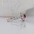 Contemporary Beautiful Ruby Ring w Earth Mined Diamonds in Solid 14K White Gold Round 6mm For Sale - Image 3 of 8