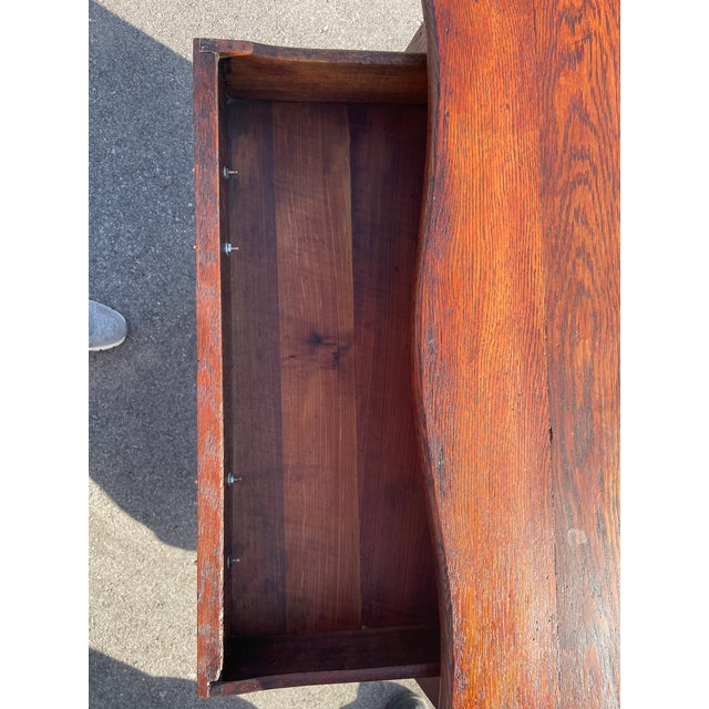 Arts & Crafts 1900-1909 Quartersawn Oak Washstand For Sale - Image 3 of 8