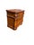 French Provincial Late 20th Century French Provincial Wood Nightstand Set of 2 Carved Two Drawer Brown For Sale - Image 3 of 7
