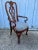Queen Anne Vintage Rococo Style Cherry Dining Chairs, Possibly Ethan Allen - Set of 6 For Sale - Image 3 of 12