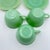 1940s Fire King Coffee Tea Cup & Saucer Jane Ray JadeIte by Anchor Hocking 5pc Set For Sale - Image 9 of 9