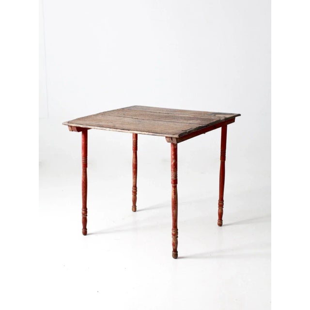 Antique Wooden Folding Table For Sale - Image 13 of 13