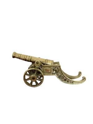 Large Edwardian Brass Cannon, 1900s