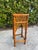 Tommy Bahama Vintage 34” Burnt Split Bamboo & Woven Rattan Pedestal Plant Stand For Sale - Image 4 of 8