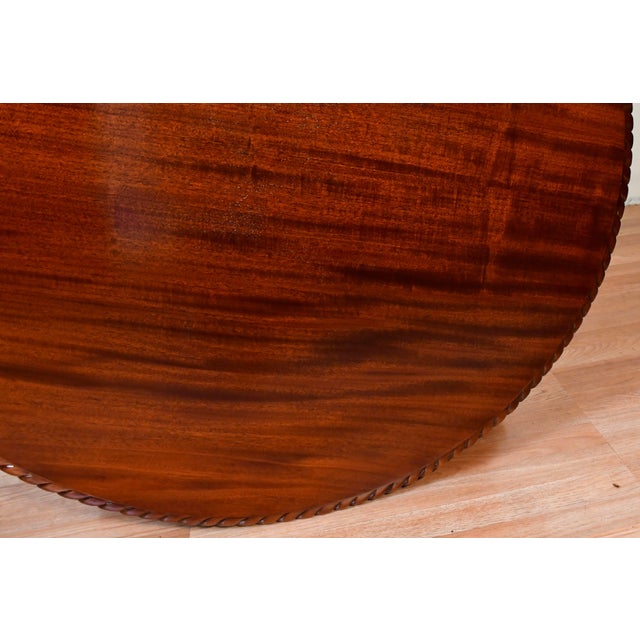 Traditional 1880s Antique Rj Horner Carved Mahogany Carved Griffen Center Table / Hall Table For Sale - Image 3 of 18