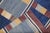Textile Vintage Zabihi Collection Scandinavian Abstract Kilim - 3' x 3'7" For Sale - Image 7 of 9