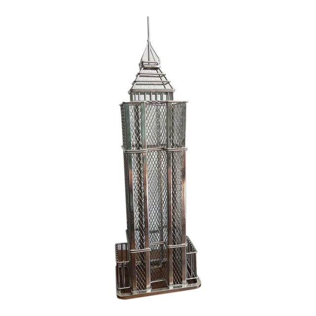 Empire State Building Metal Skyscraper Wire Sculpture For Sale