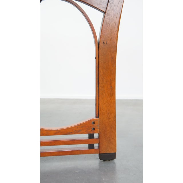 Brown Art Nouveau Dining Table by Paul Schuitema For Sale - Image 8 of 13