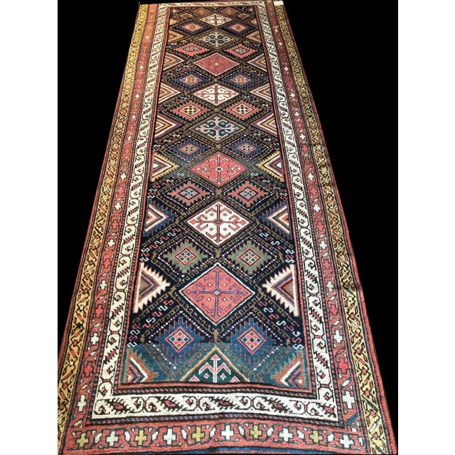 Tribal Vintage Tribal Shahsavan Runner For Sale - Image 3 of 10