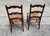 Mid 20th Century Mid 20th Century Vintage Rush Seat Ladderback Chair - Set of 2 For Sale - Image 5 of 10