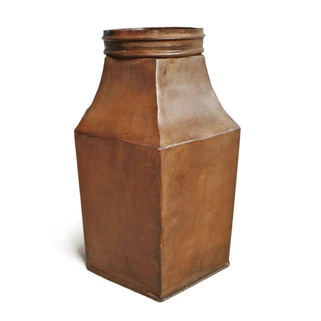 Farmhouse Vintage Iron Industrial Canister For Sale - Image 3 of 5