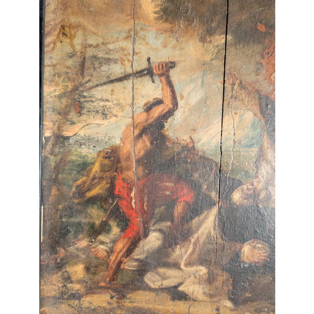 18th Century Continental European Painting, Martyrdom of a Saint, Italian School For Sale - Image 10 of 16