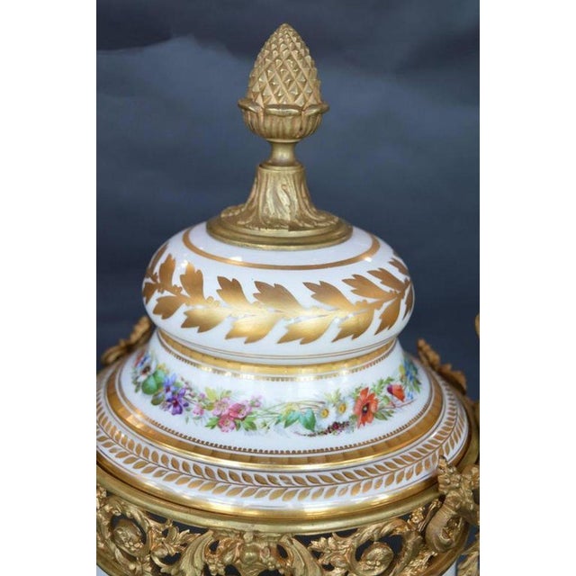 19th Century Bronze Figural Mounted Sevres For Sale - Image 4 of 7